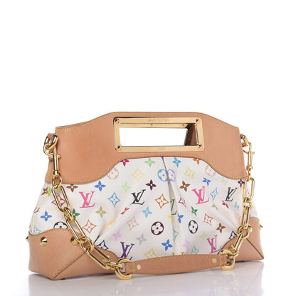 Louis Vuitton Monogram Multicolor Judy MM White 3 of 9