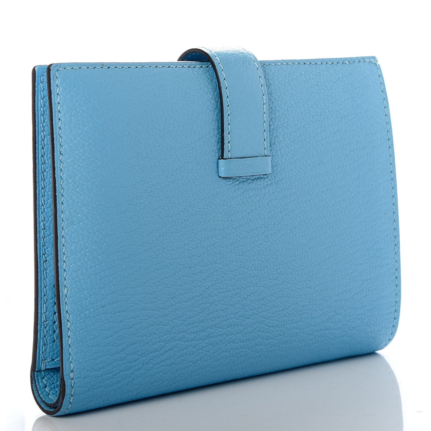 Chevre Mysore Bearn Compact Wallet Celeste
