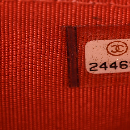 Chanel Caviar Quilted Flap Card Holder Orange 8 of 9