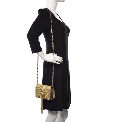 Stella McCartney Metallic Alter Nappa Star Small Flap Shoulder Bag Gold 2 of 10