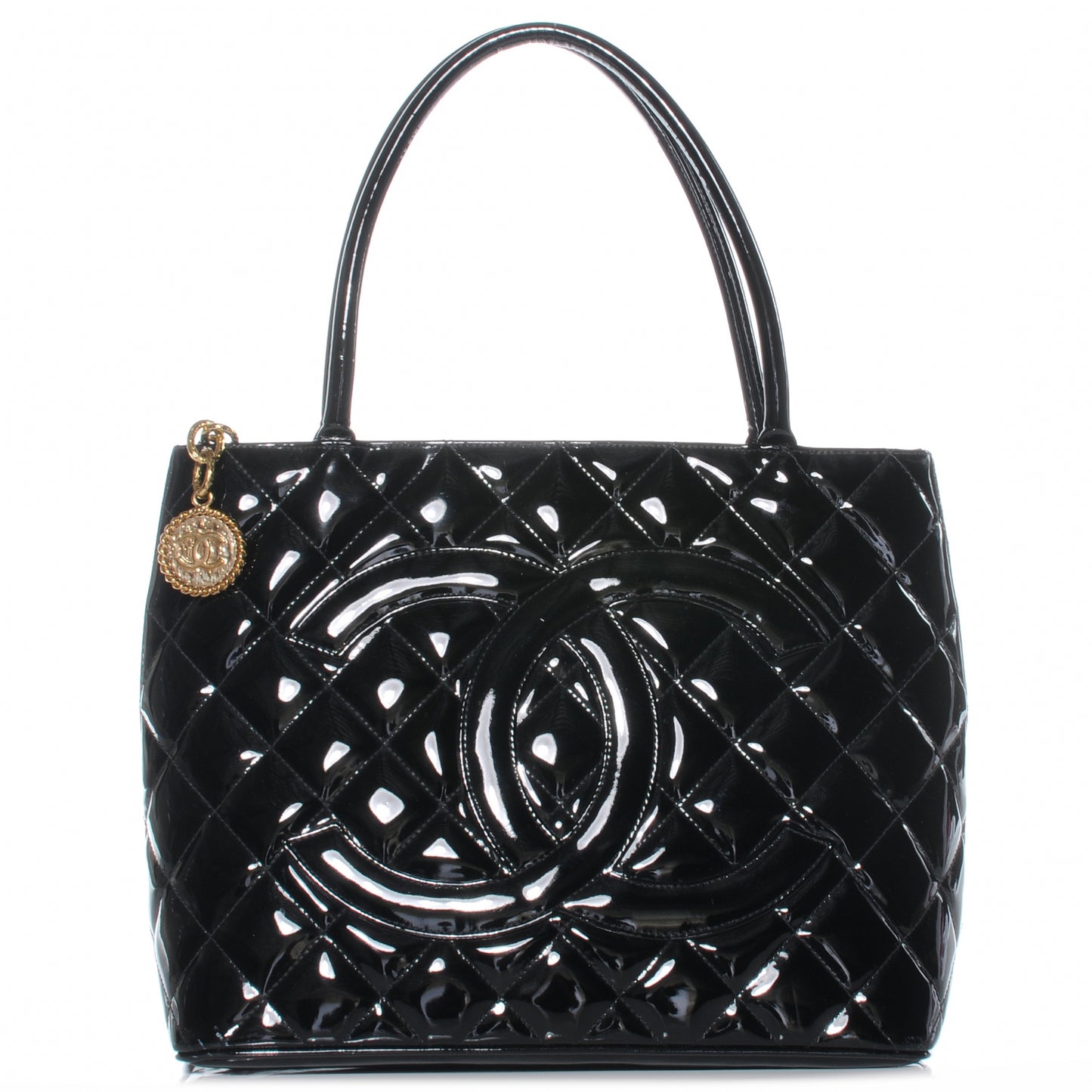 Patent Medallion Tote Black