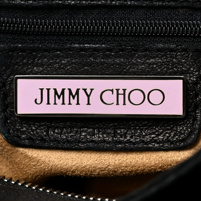 Jimmy Choo Calfskin Studded Small Sky Hobo Black 6 of 8