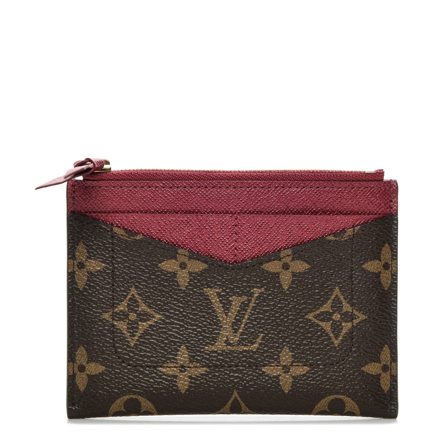 Monogram Zipped Card Holder