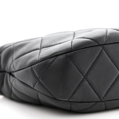 Chanel Lambskin Quilted CC Chain Hobo Black 9 of 10