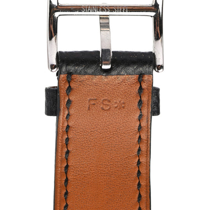 Hermes Epsom Heure H Hour Watch MM Strap Black 4 of 7