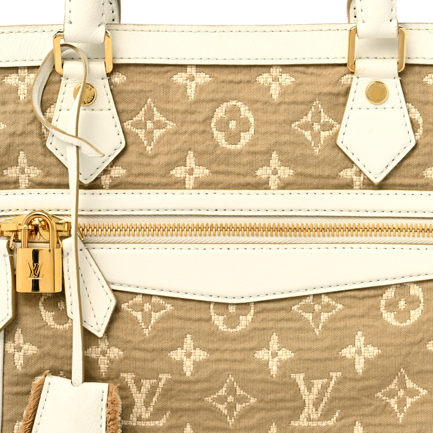 Monogram Sabbia Cabas MM White