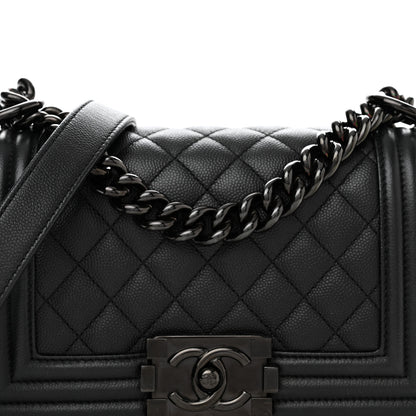 Chanel Caviar Quilted Small Boy Flap So Black 8 of 11