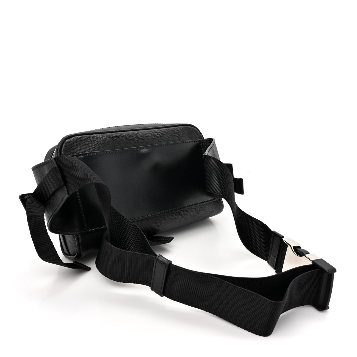 Saffiano Travel Brique Belt Bag Black Blue