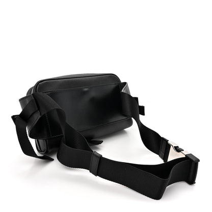 Prada Saffiano Travel Brique Belt Bag Black Blue 3 of 10