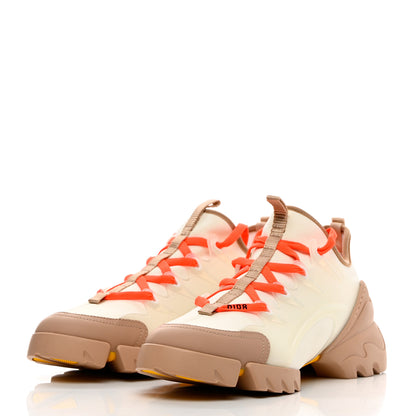 Christian Dior Neoprene Rubber Womens D-Connect Sneakers 38.5 White Beige 3 of 12