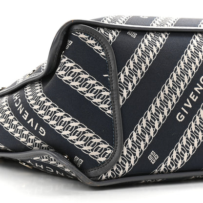 Givenchy Canvas Jacquard Medium Bond Tote Oil Blue 9 of 15