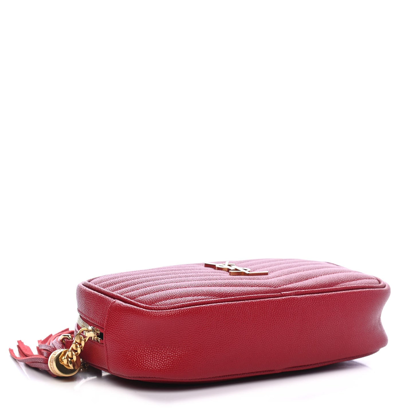 Grain De Poudre Matelasse Monogram Mini Lou Camera Bag Eros Red