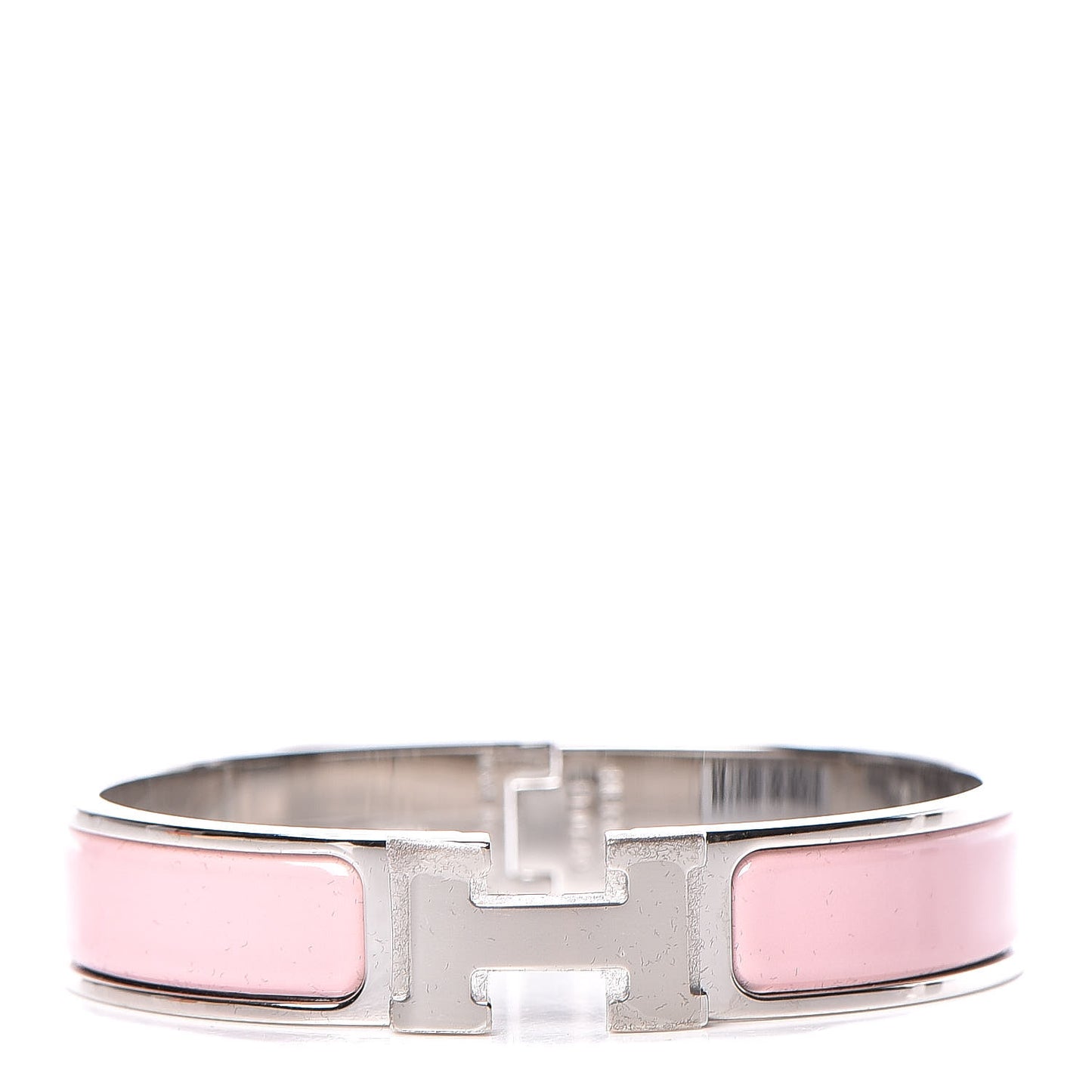 Enamel Narrow Clic Clac H Bracelet PM Rose Cassata