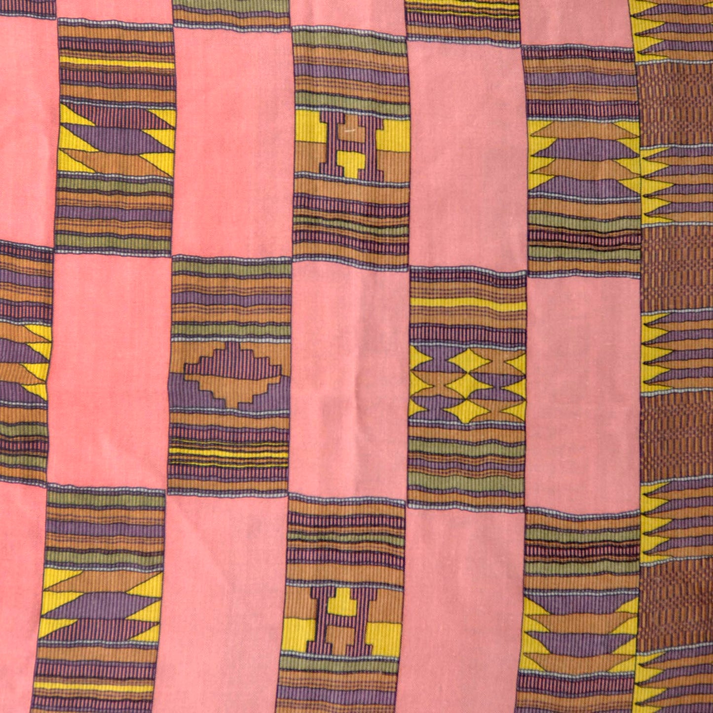 Cashmere Silk Geometric Shawl 140
