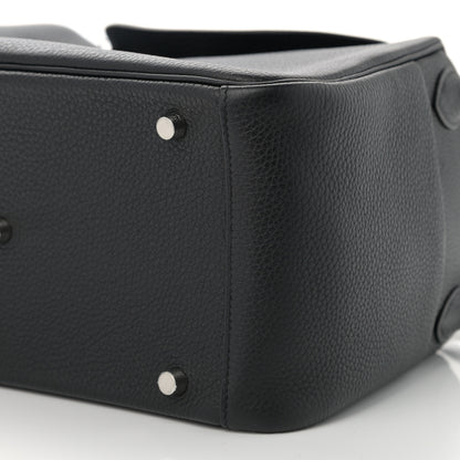 Hermes Taurillon Clemence Lindy 30 Black 10 of 12