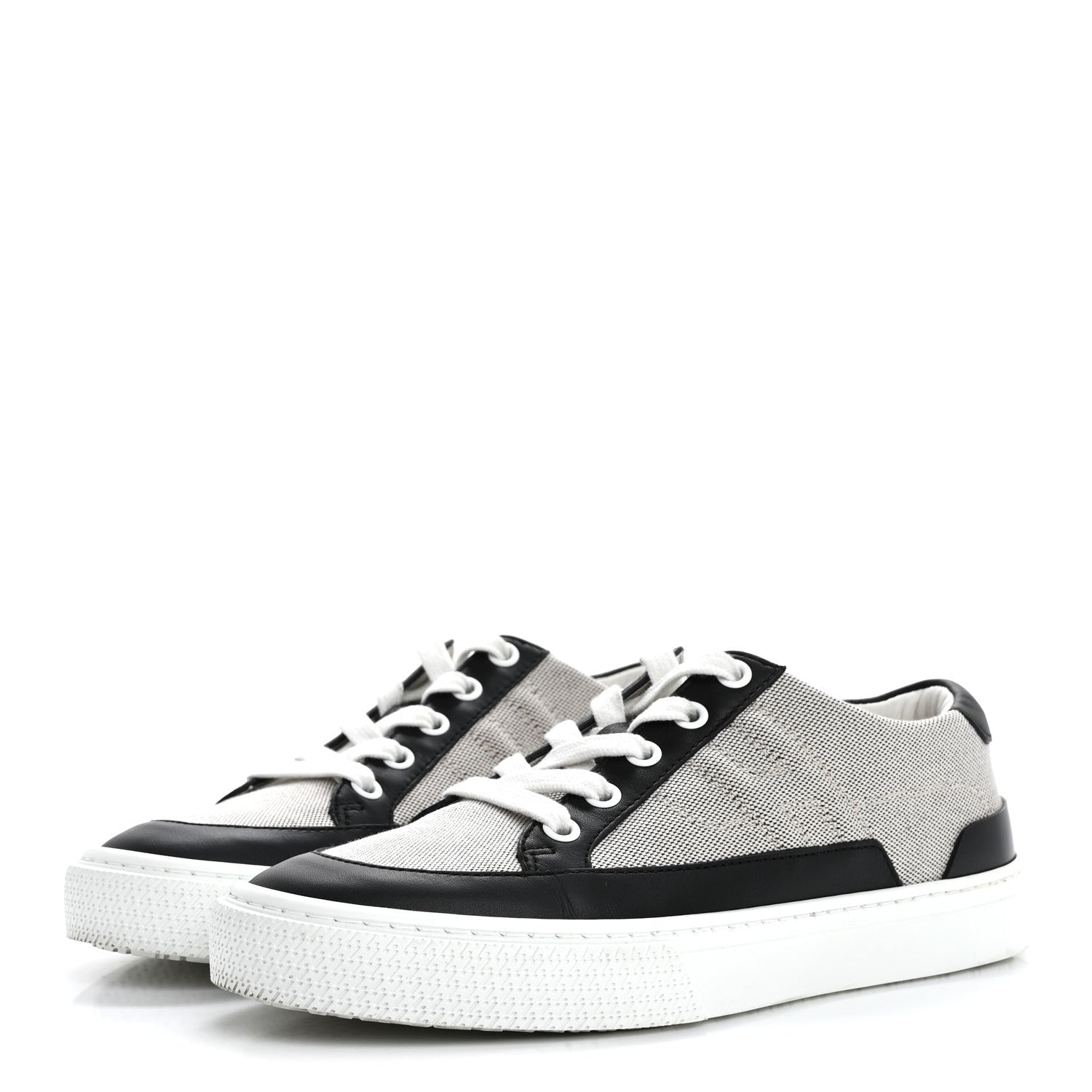 Hermes Canvas Calfskin Deep Sneakers 36 Prunoir Black 4 of 10