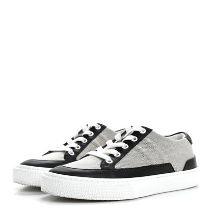 Hermes Canvas Calfskin Deep Sneakers 36 Prunoir Black 4 of 10