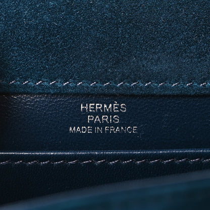 Hermes Veau Doblis Mini Verrou Chaine Bag Bleu Ocean 6 of 10