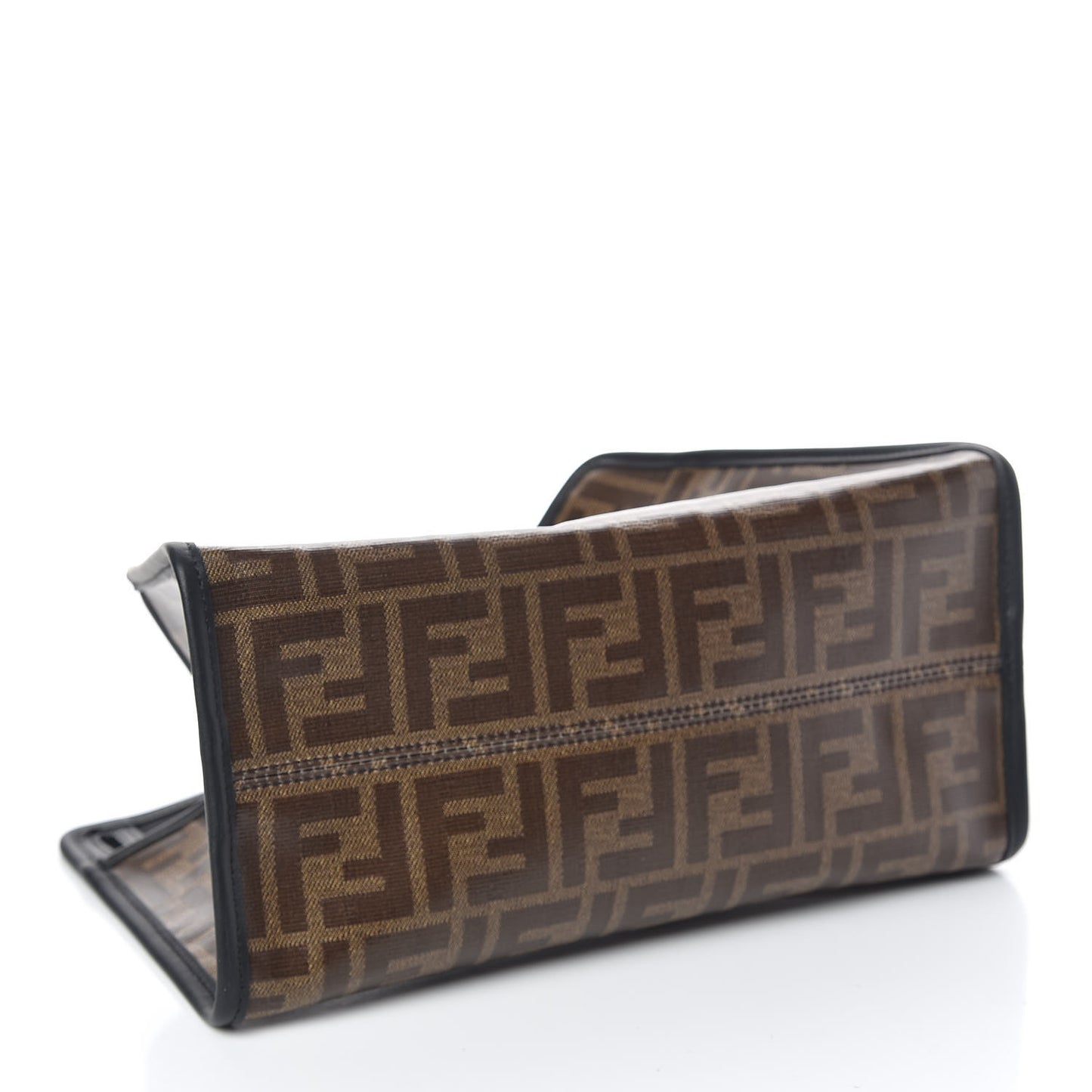 Glazed Fabric Vitello Century FF 1974 Stamp Patch Mini Peekaboo Defender Cover Mogano Panna Black
