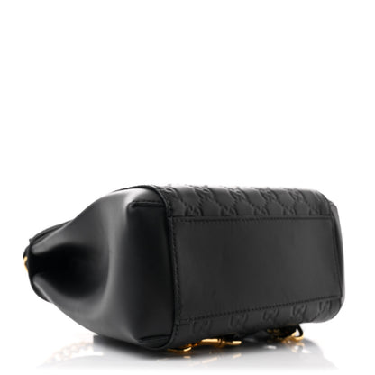 Gucci Guccissima Signature Padlock Backpack Black 4 of 10