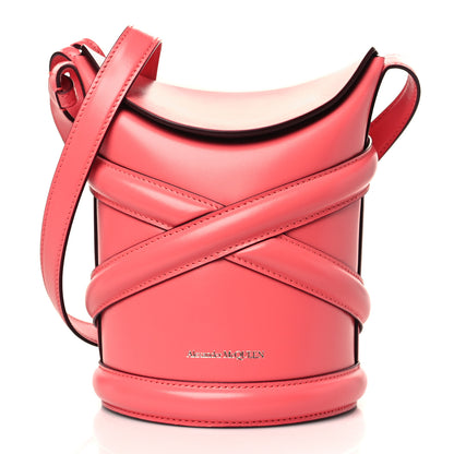 Alexander McQueen Calfskin The Curve Small Shoulder Bag Coral 1 of 8