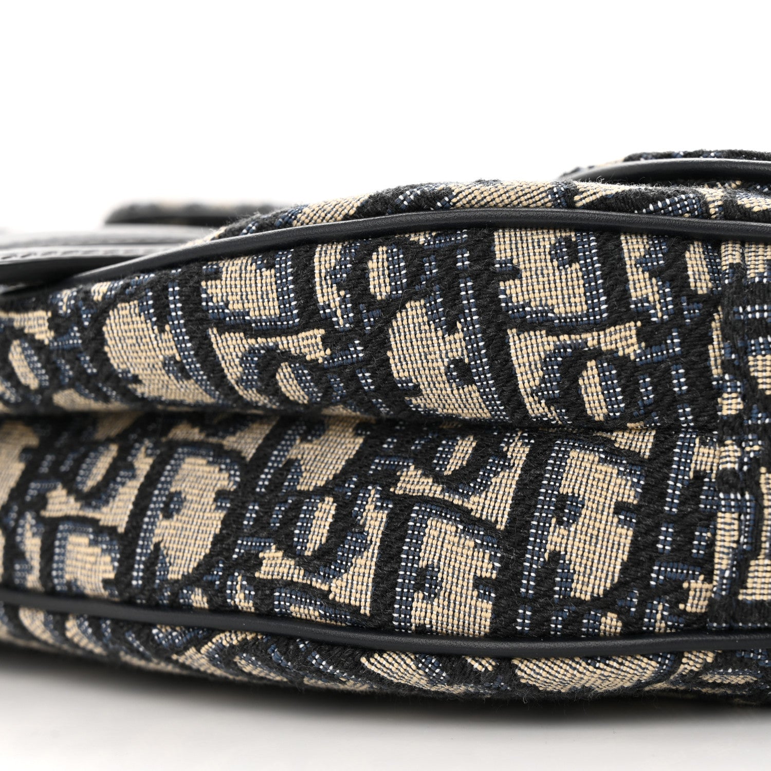 Christian Dior Oblique Saddle Bag With Strap Blue 10 of 11