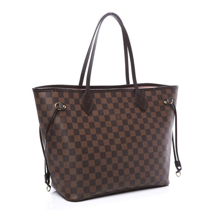 Louis Vuitton Damier Ebene Neo Neverfull MM Rose Ballerine 2 of 13