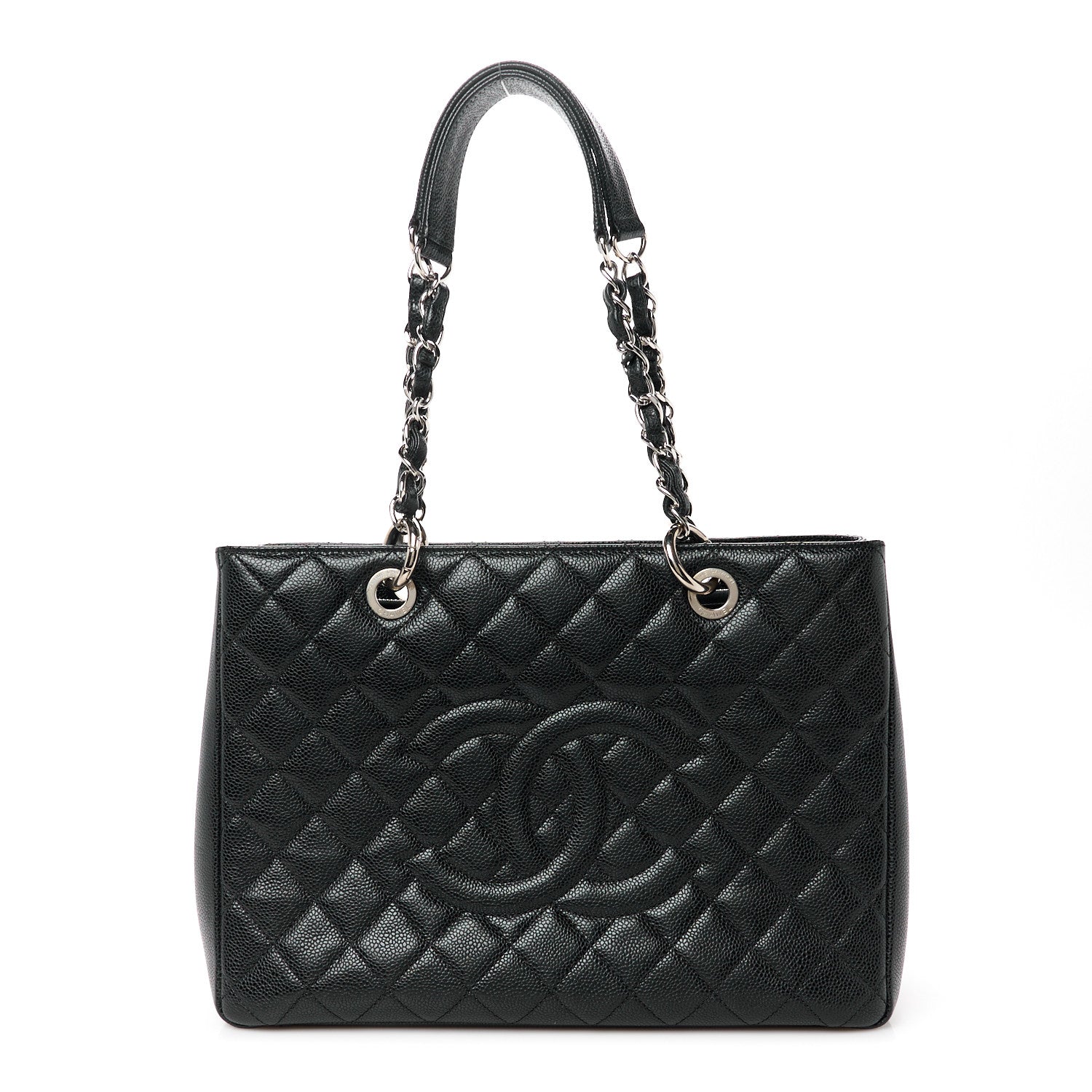 Chanel Caviar Quilted Grand Shopping Tote GST Black 1 of 11