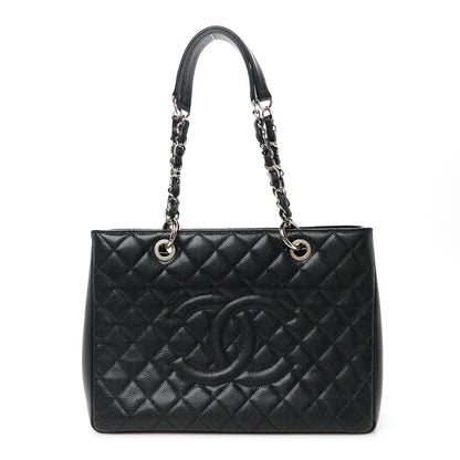 Chanel Caviar Quilted Grand Shopping Tote GST Black 1 of 11