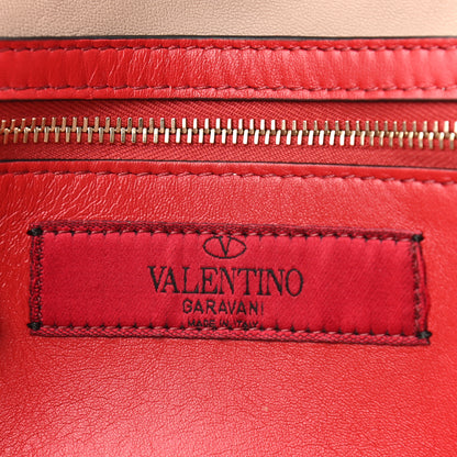 Valentino Garavani Lambskin Rockstud Spike Wallet on Chain Poudre 7 of 11