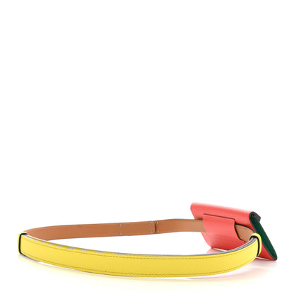 Hermes Epsom Kelly Pocket Belt Jaune Citron Rose Jaipur Vert Jade Bleu Du Nord 2 of 5