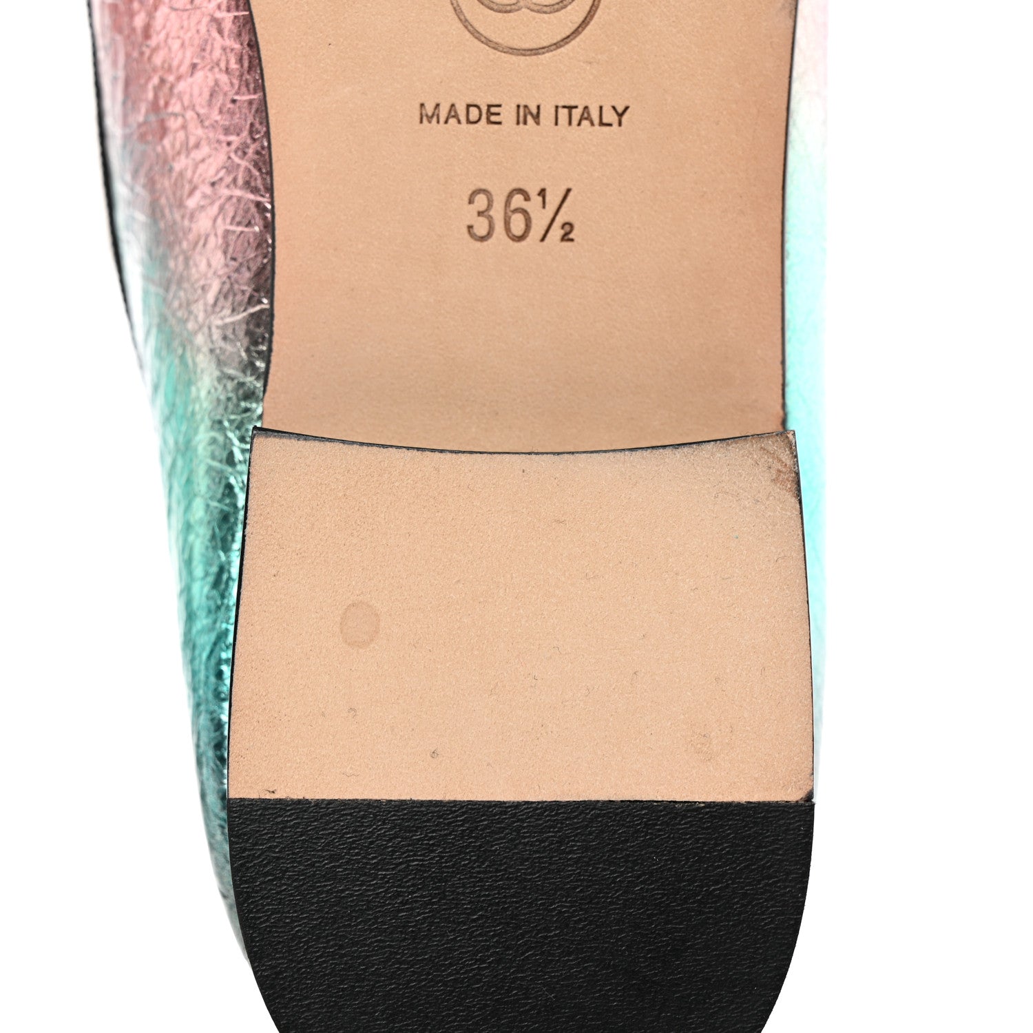 Chanel Laminated Calfskin Grosgrain Cap Toe CC Ballerina Flats 36.5 Multicolor Black 10 of 13