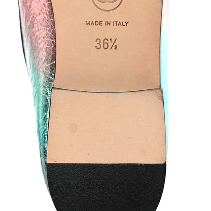 Chanel Laminated Calfskin Grosgrain Cap Toe CC Ballerina Flats 36.5 Multicolor Black 10 of 13