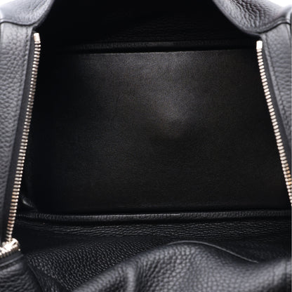 Hermes Taurillon Clemence Lindy 34 Black 5 of 10
