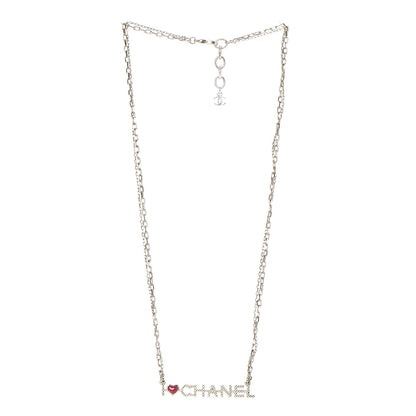 Chanel Chain I Heart Necklace Gold 3 of 6