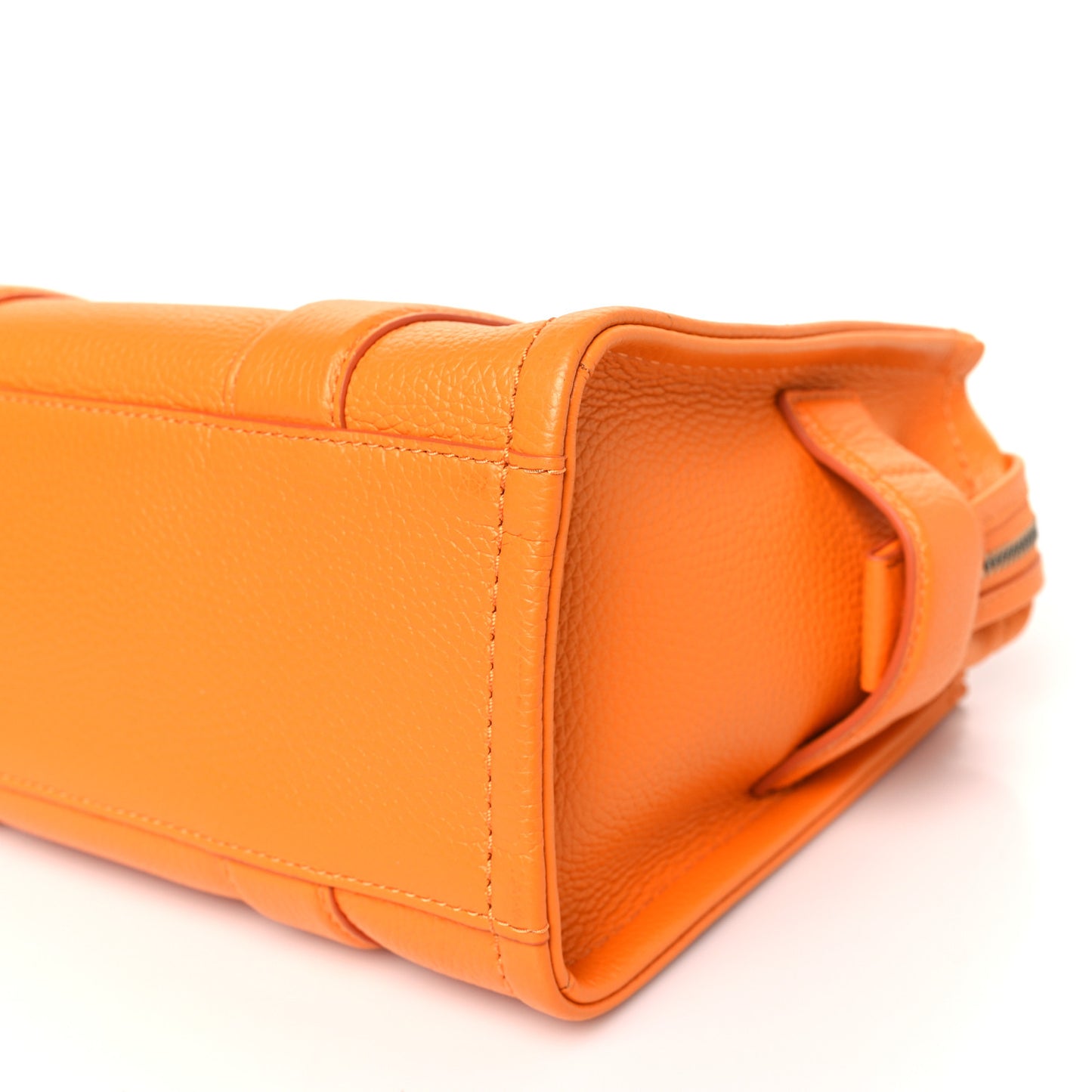 Grained Calfskin Mini The Tote Bag Artisan Gold