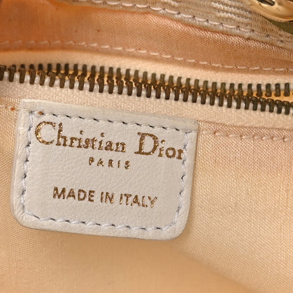 Christian Dior Canvas Cannage Small Soft Lady Dior Shopping Tote White 6 of 10