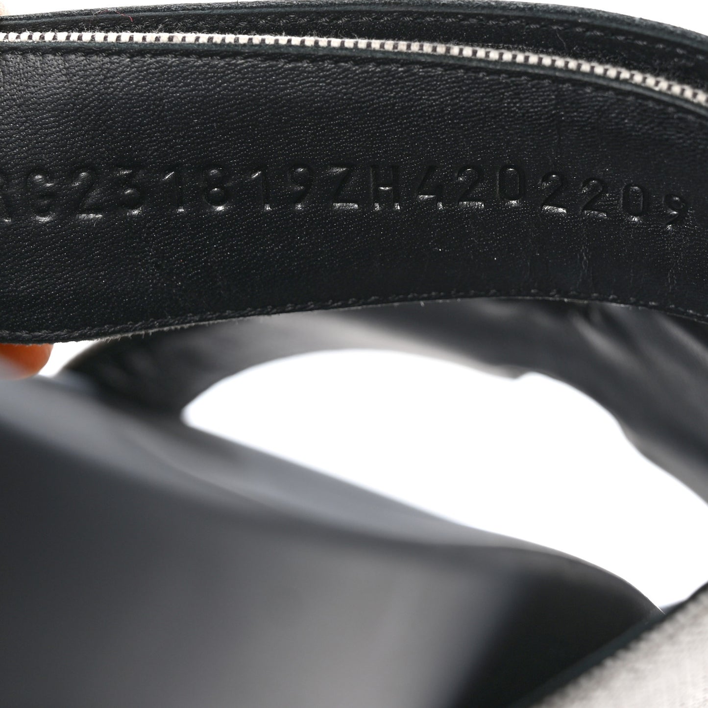 H Canvas Calfskin Mens Chypre Sandals 40 Prunoir Black