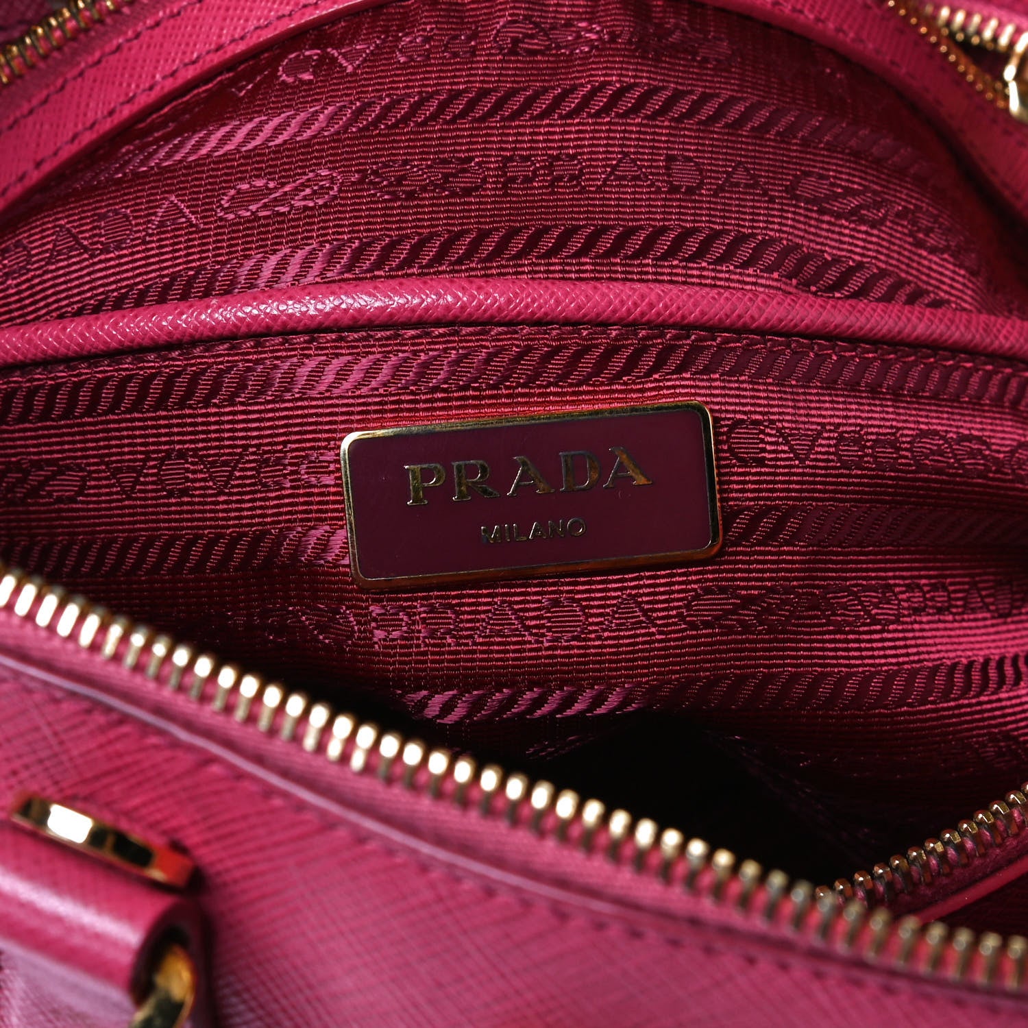 Prada Saffiano Lux Medium Promenade Tote Peonia 6 of 14