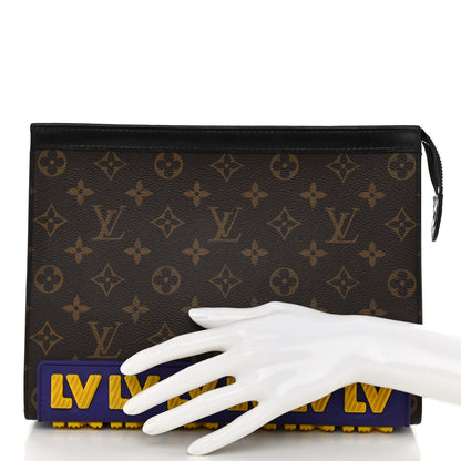 Louis Vuitton Monogram LV Rubber Pochette Voyage MM 2 of 9