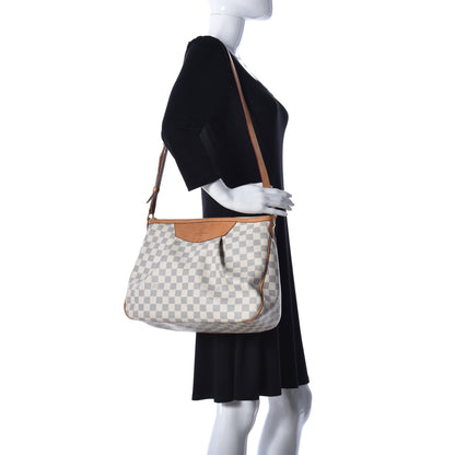 Louis Vuitton Damier Azur Siracusa MM 2 of 10
