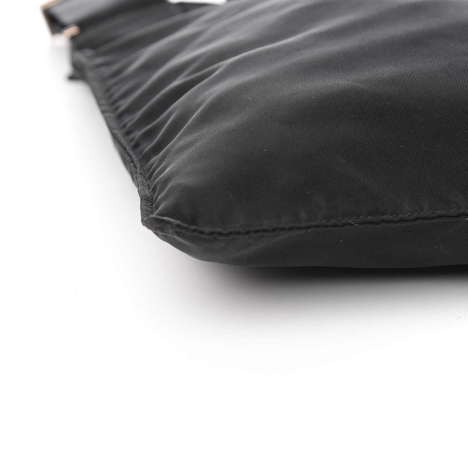 Prada Tessuto Nylon Small Flat Messenger Bag Black 8 of 10