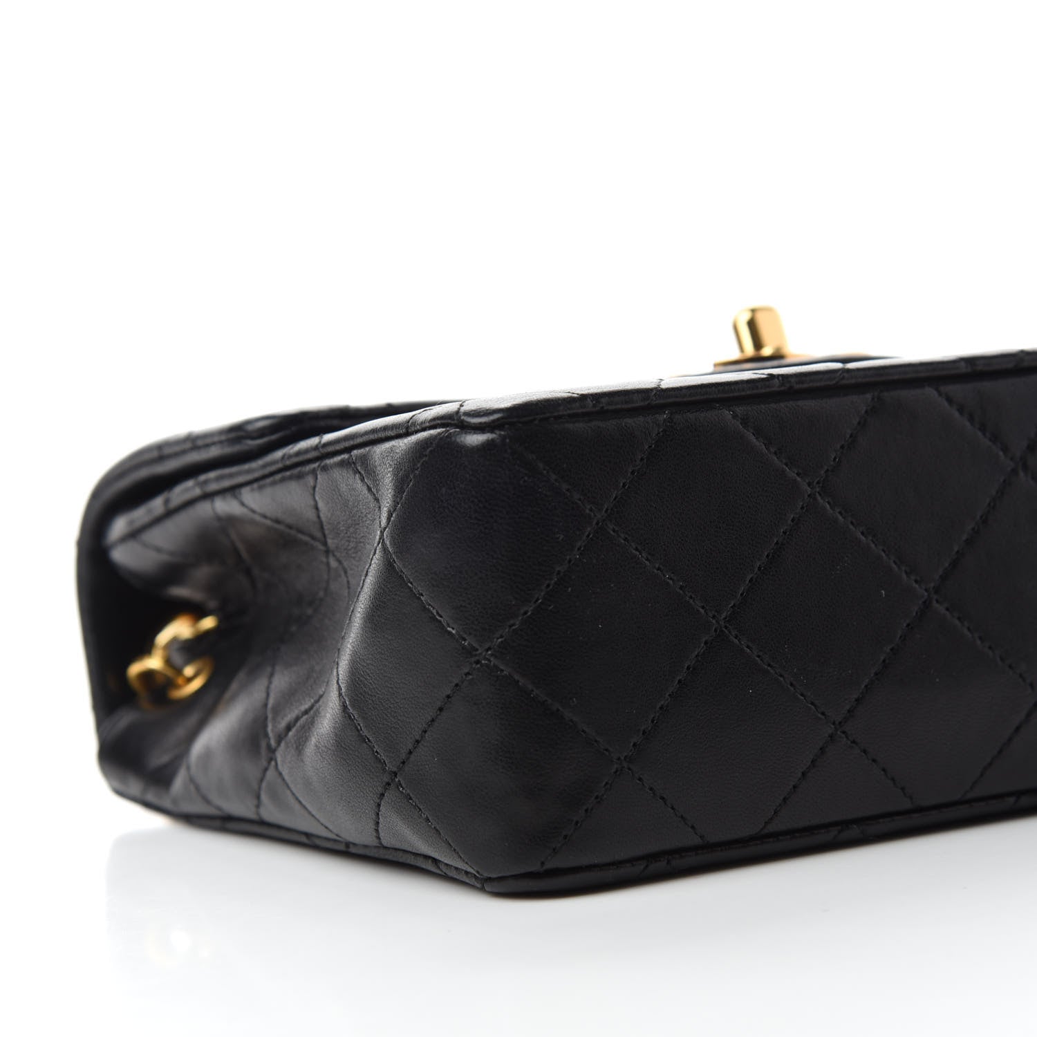 Chanel Lambskin Quilted Mini Square Flap Black 6 of 12