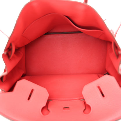 Hermes Taurillon Clemence Birkin 35 Bougainvillea 4 of 12