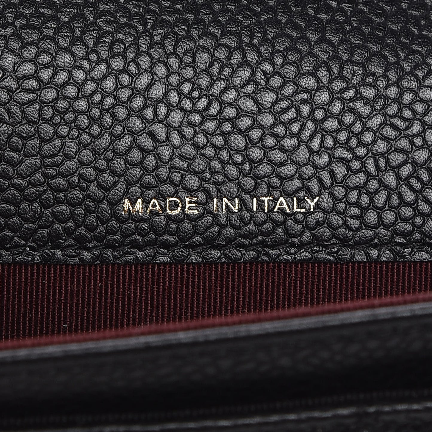Caviar Quilted Flap Card Holder Black