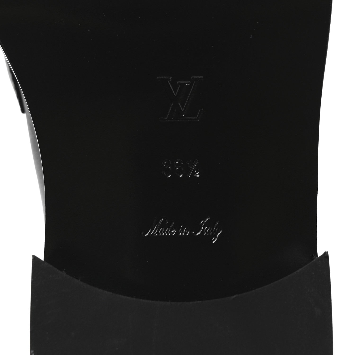 Louis Vuitton Monogram Calfskin Academy Loafers 36.5 Black 7 of 8