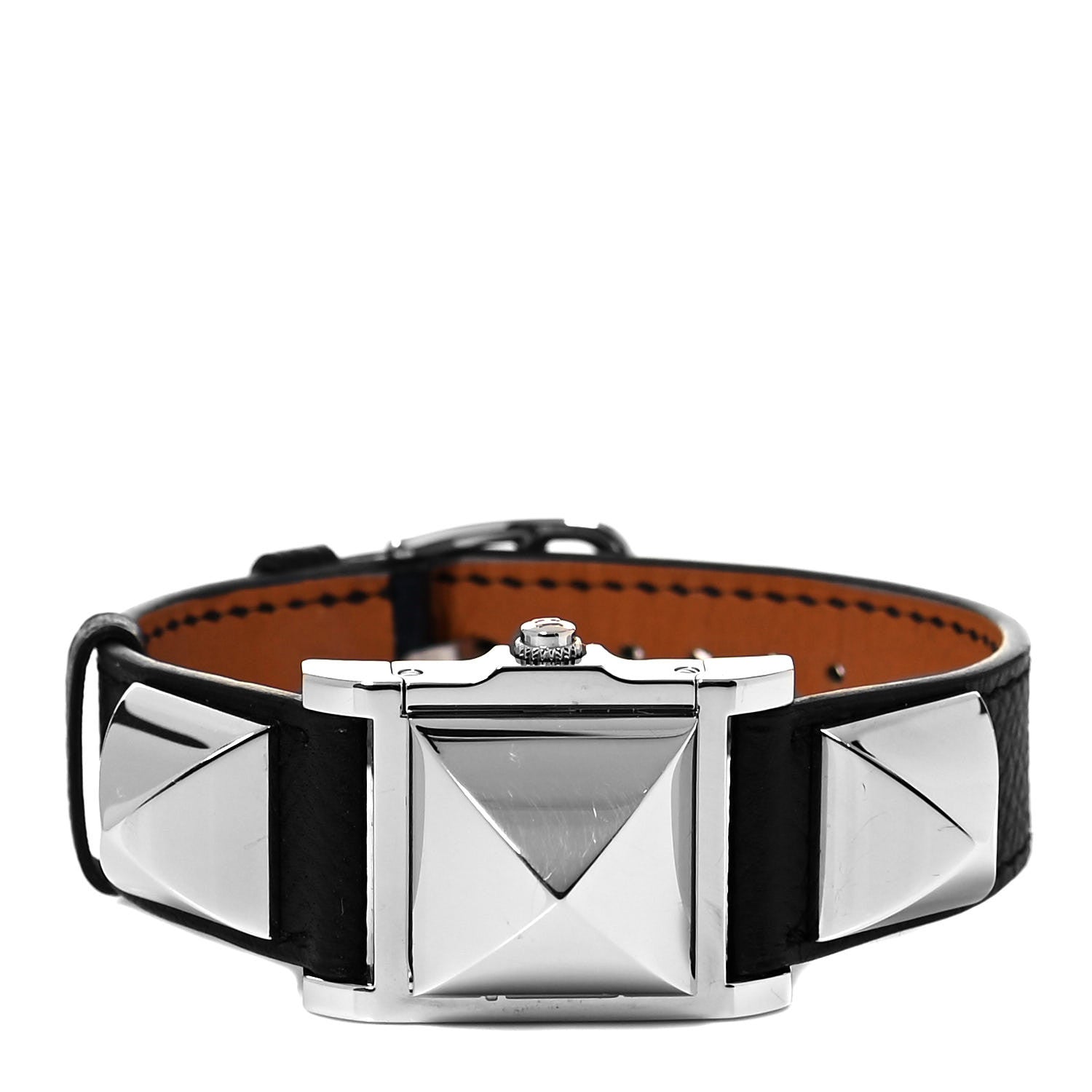 Hermes Stainless Steel Epsom 23mm Medor Quartz Watch Noir 3 of 6