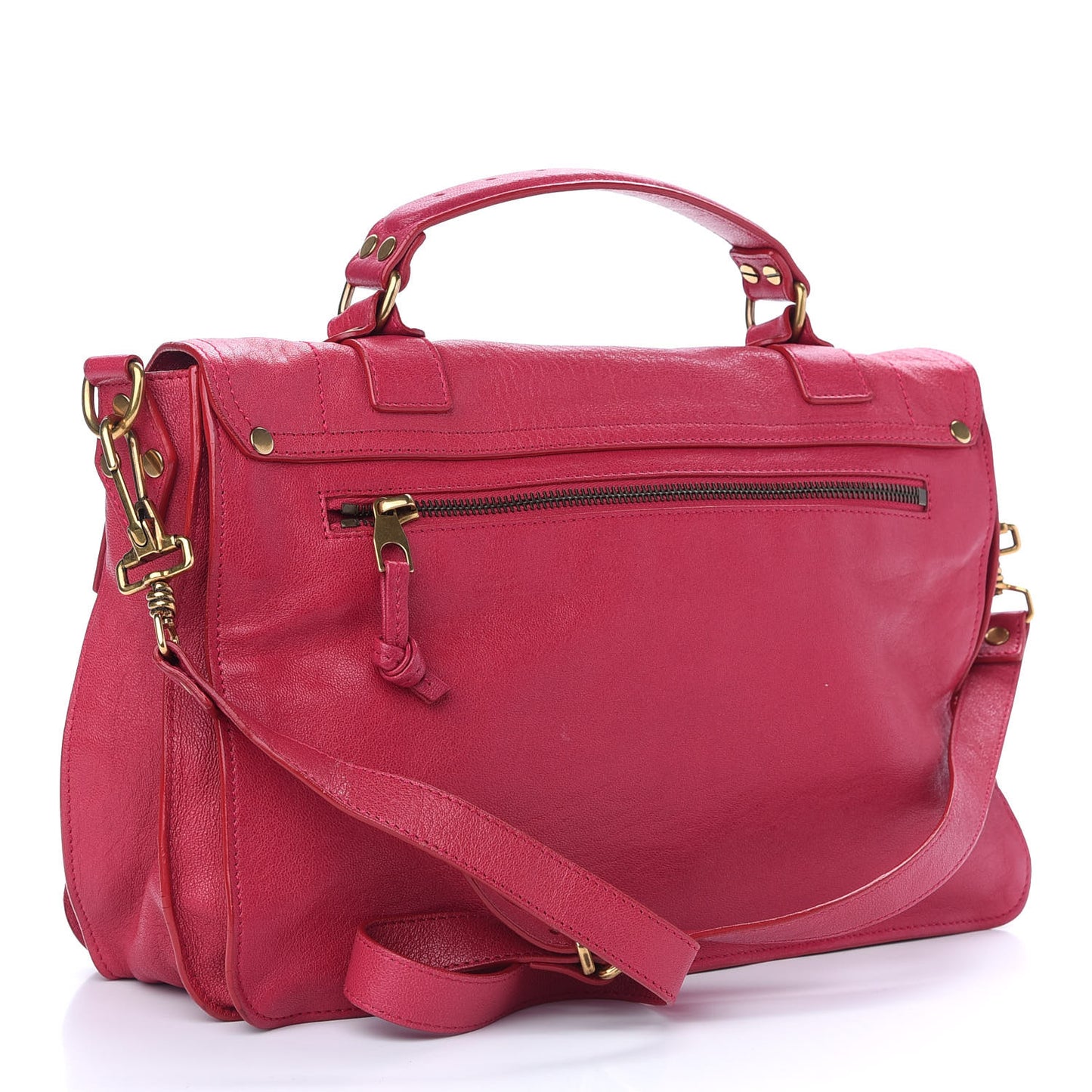 Lambskin Medium PS1 Satchel Raspberry