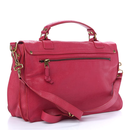 Proenza Schouler Lambskin Medium PS1 Satchel Raspberry 2 of 8