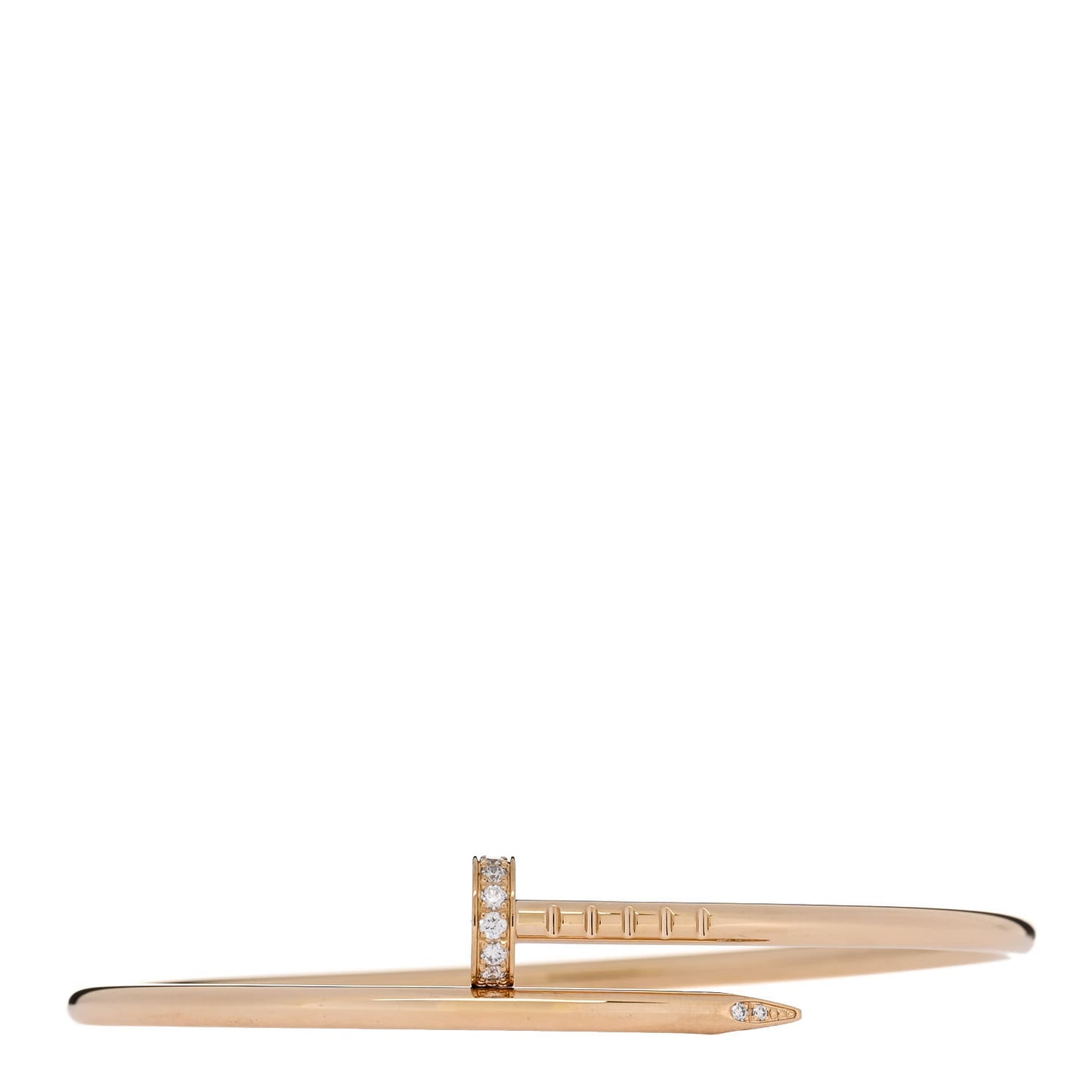 18K Yellow Gold Diamond Small Juste Un Clou Bracelet 15